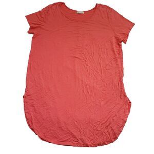 Casual‎ Land Womens Tunic Top Color Orange Salmon Size 1XL has flaws